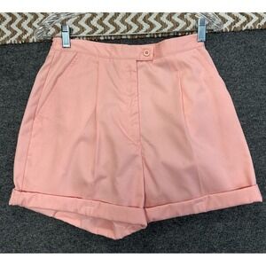 Vintage Palmland Club Womens Shorts Size 4 High Waist Pink 80s Pleated